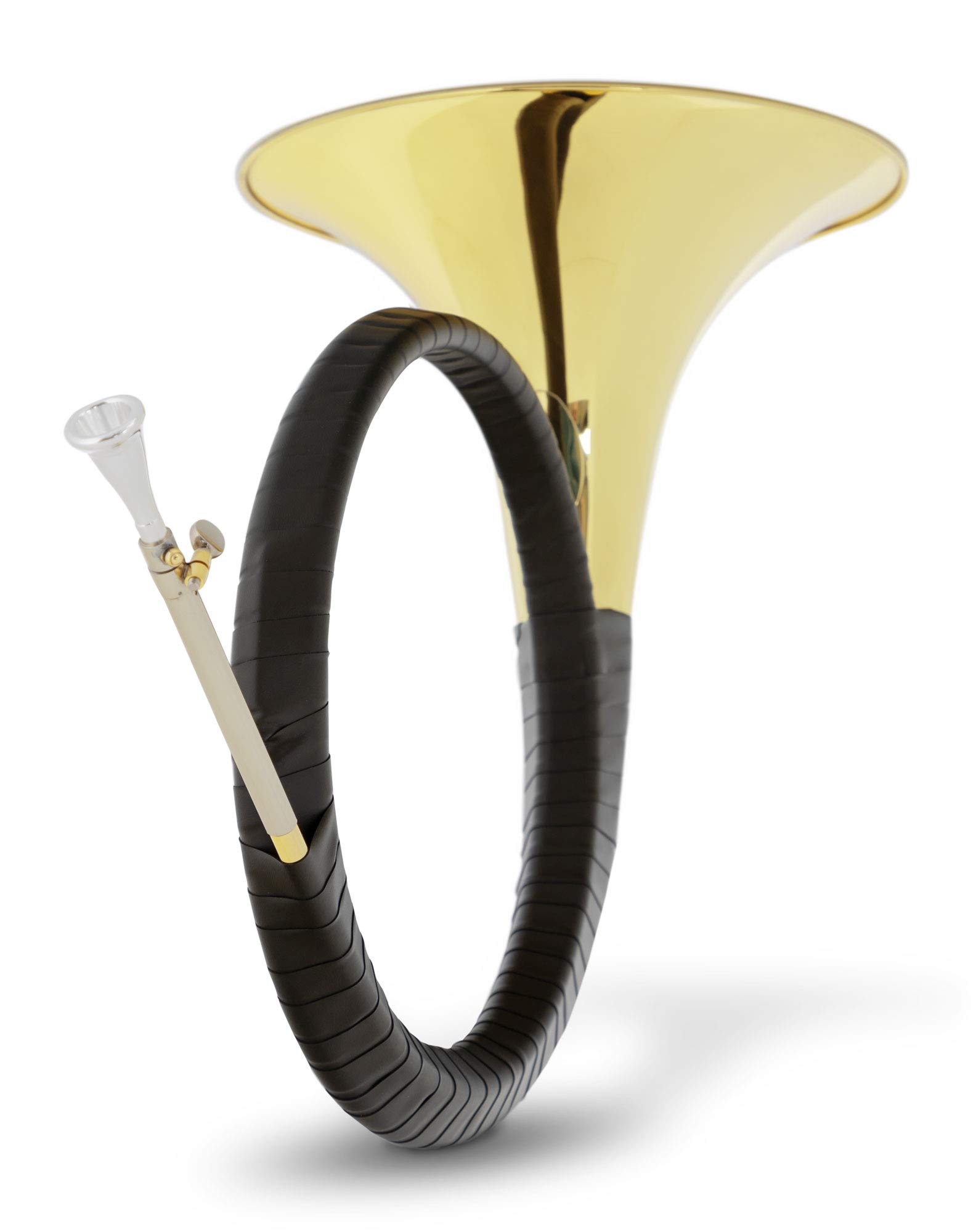 Classic Cantabile PH-400 Bb-Parforcehorn - Cor de chasse et cor de signal avec coulisse - Cor double tour en laiton verni clair - Inclus embouchure et étui léger