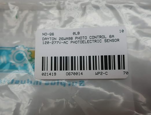 Fotocontrol Dayton 26WA98 120 a 277 V AC miniatura 6