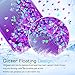 Samsung Galaxy S9 Plus Case (Not Fit S9) with 3D PET Screen Protector [2 Pack] for Girls Women, LeYi Glitter Bling Diamond Liquid Quicksand Cute Clear Phone Case for Samsung S9+ S9 Plus ZX Teal/Purple