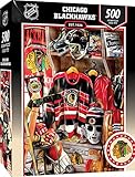 MasterPieces Game Day Puzzle für Erwachsene, 500 Teile, NHL Chicago Blackhawks Umkleideraum, 38,1 x 53,3 cm
