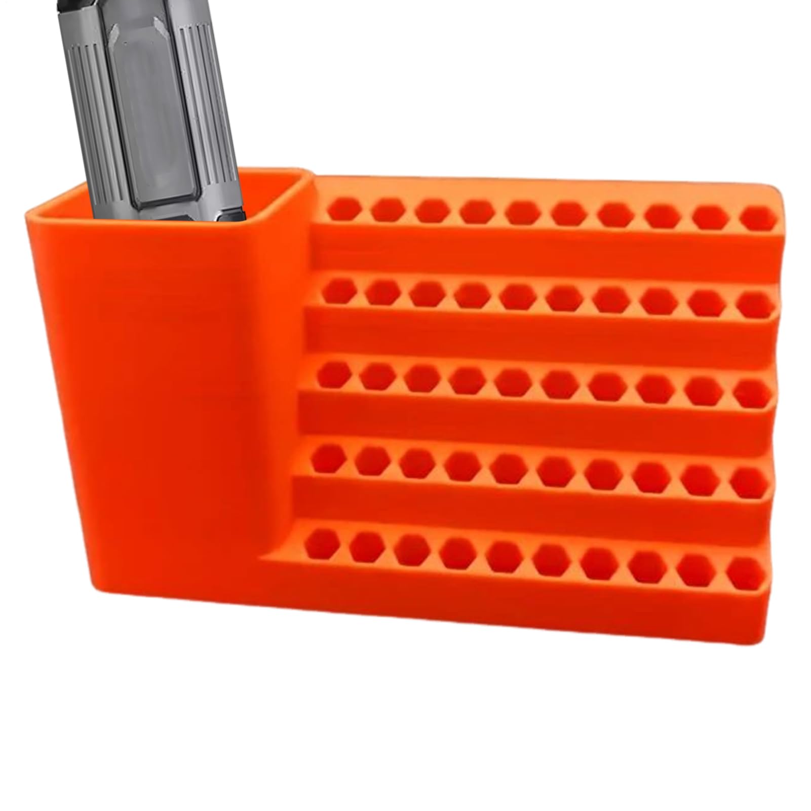 Portabrocas Organizador Resistente para Brocas Hexagonales Panel Antideslizante