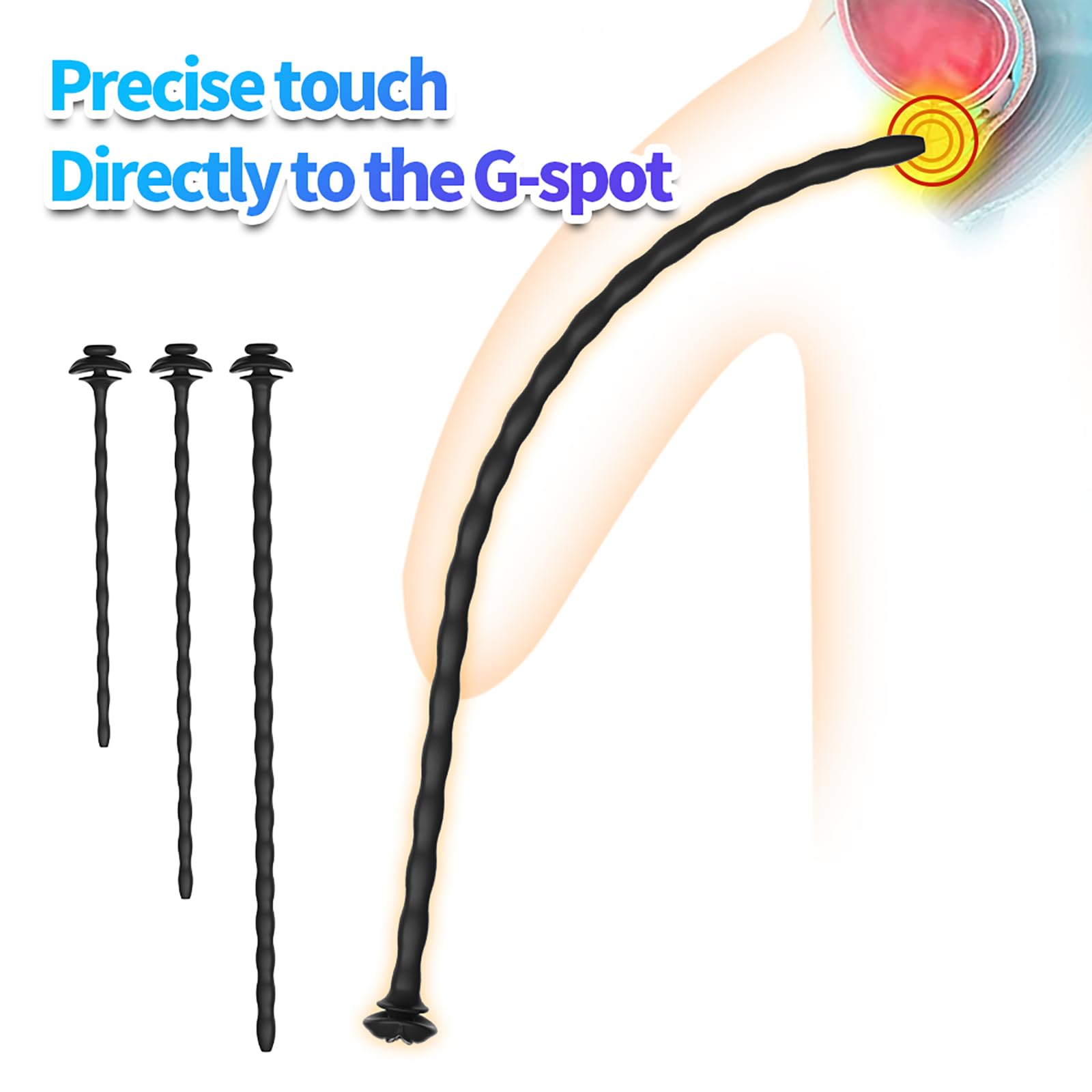 Plug Per Pene Per Gabbia Di Castità Plug Uretrale Cavo Dilatatori Cateteri in Silicone Massaggiatori Prostatici Stimolatori Sex Toy Maschili (L,1)