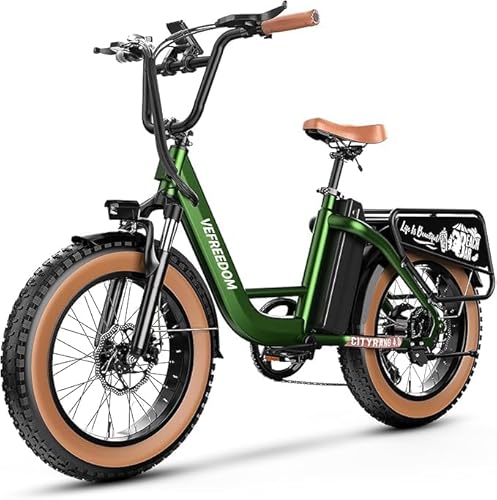 EUY Electric Bike for Adults-Green ebike e Bike
