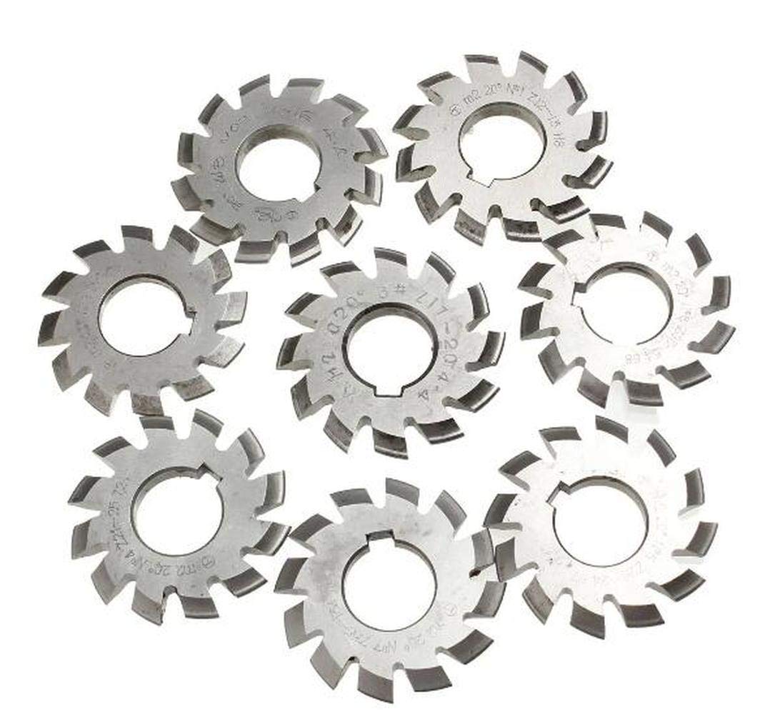 1PCS Modul 2 Durchmesser 22 Mm 20 Grad # 1-8 HSS Involute Zahnradfräser (#2)