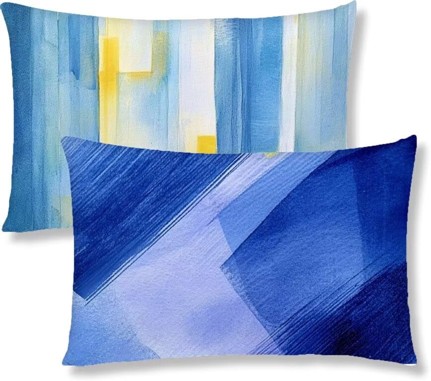 Housse coussin 50x60 coton lin lot de 2 : protégez et sublimez vos vieux oreillers