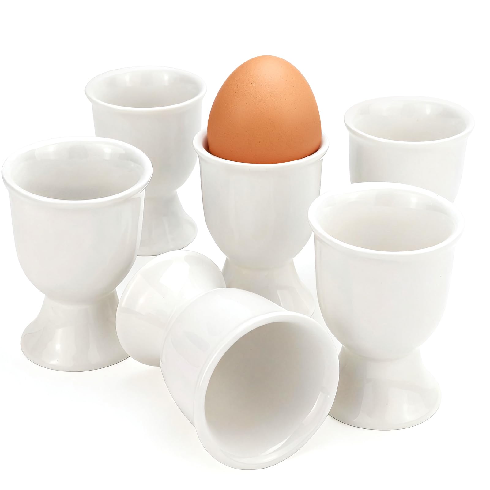Huevera de porcelana blanca HUYUE, elegancia cerámica para tu mesa