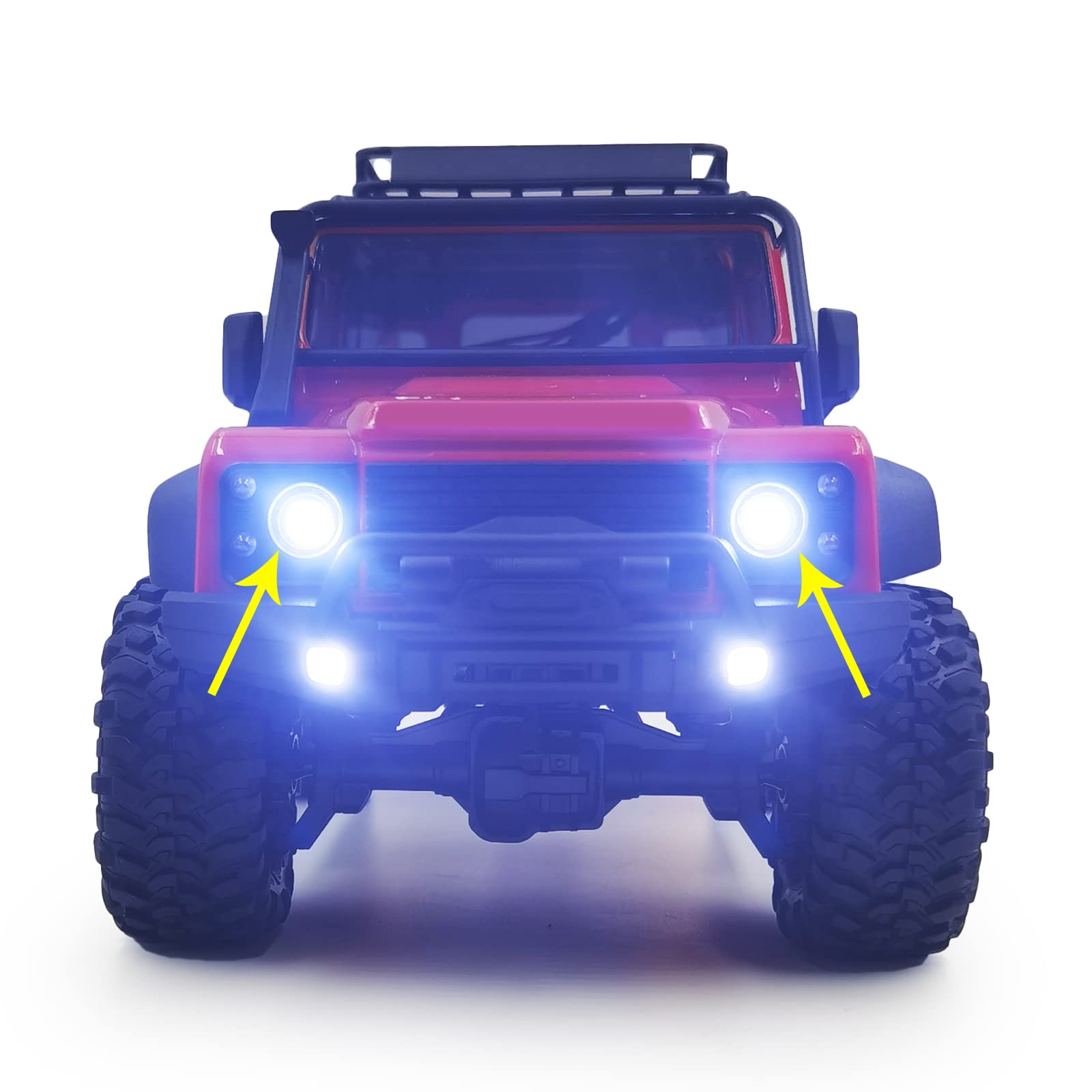 AXspeed Set di fanali posteriori a LED RC per 1/10 TRX Rustler 4X4 VXL XL-5 Crawler Auto