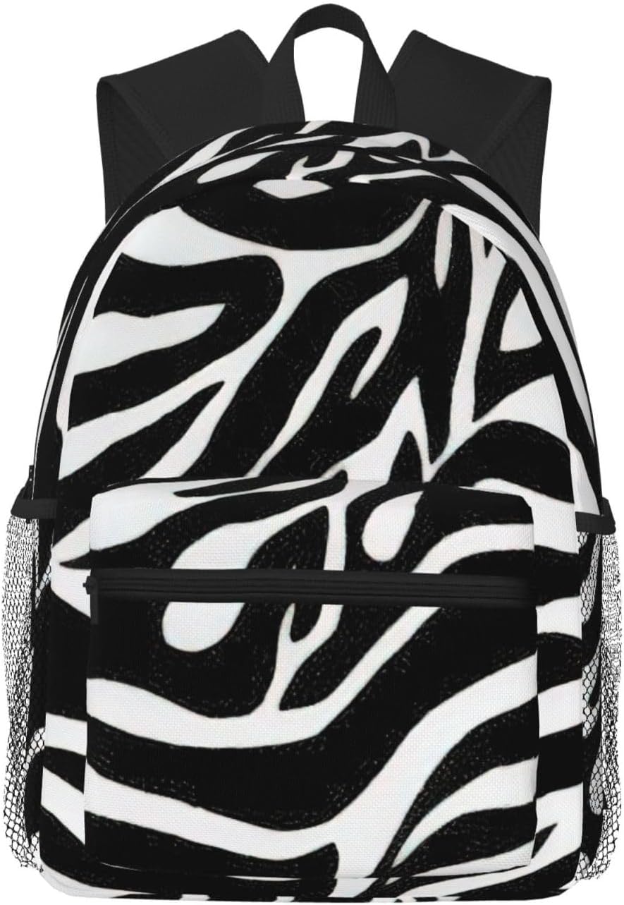Zebra Print Print Casual Fashions Backpack,Lightweight Sports Bookbag Travel Multip Rucksack