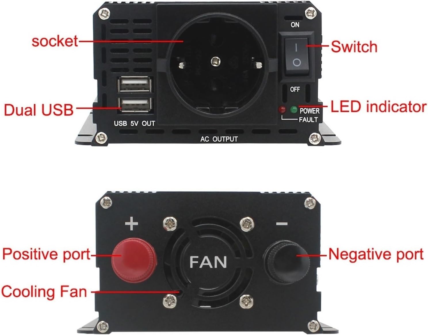500 ワットカーインバーター 12v 50Hz 自動インバーターシガーライタープラグ電源コンバータインバーター 幅広い用途
