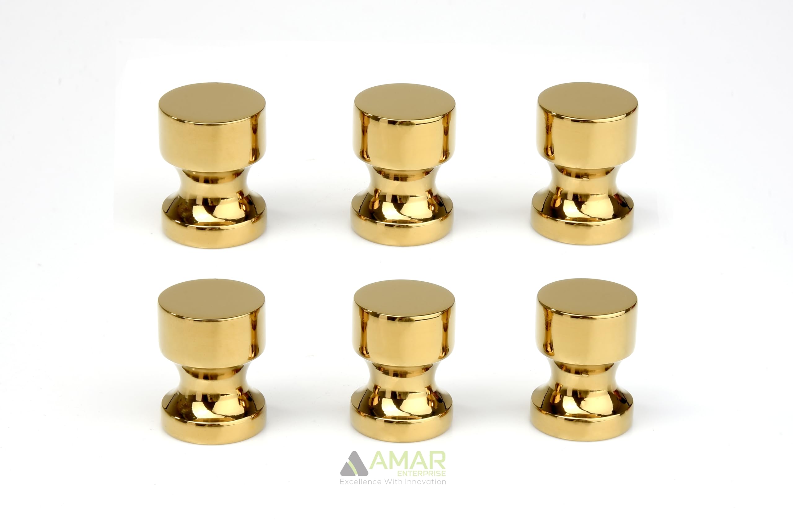 Amar Enterprise Stainless Steel Pull Knobs for Drawers, Cabinet & Dresser Knobs, Wardrobe & Kitchen Knobs, Chess Piece Type Stylish Furniture Knob Handles (KB-08) (PVD Gold, 6)-image-5