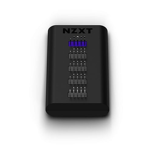 NZXT Internal USB Hub 3 - Expands 4 USB 2.0 Ports - Sleek Multifunctional Design - SATA Power Connection - Plug and Play - Internal USB Hub 3