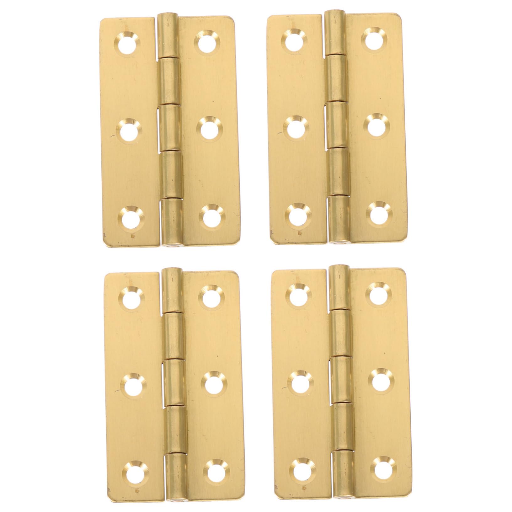 OUNONA 4pcs Piano Hinge Butt Hinges for Cabinet Doors Tip Door Hinge Cabinet Small Hinges Piano Accessories Hinges for Kitchen Cabinets Mini Hinges for Crafts Cabinet Hinge Copper Golden