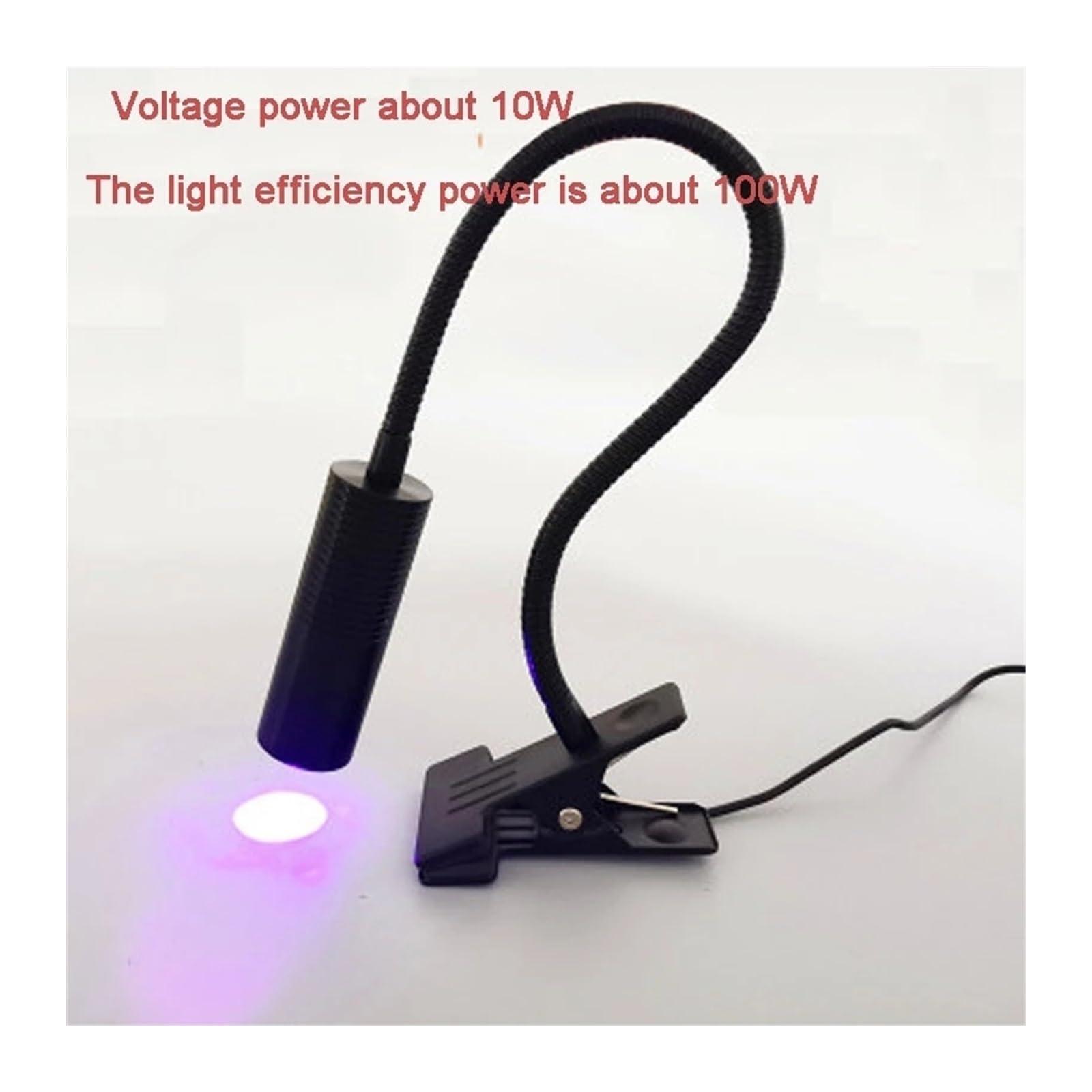 Lampada polimerizzante for Resina UV LED Lampada polimerizzatrice for Unghie Torcia UV LED for Resina epossidica UV Cura Colla Adesiva Attrezzature for Gioielli Strumento(405nm,100W-01)