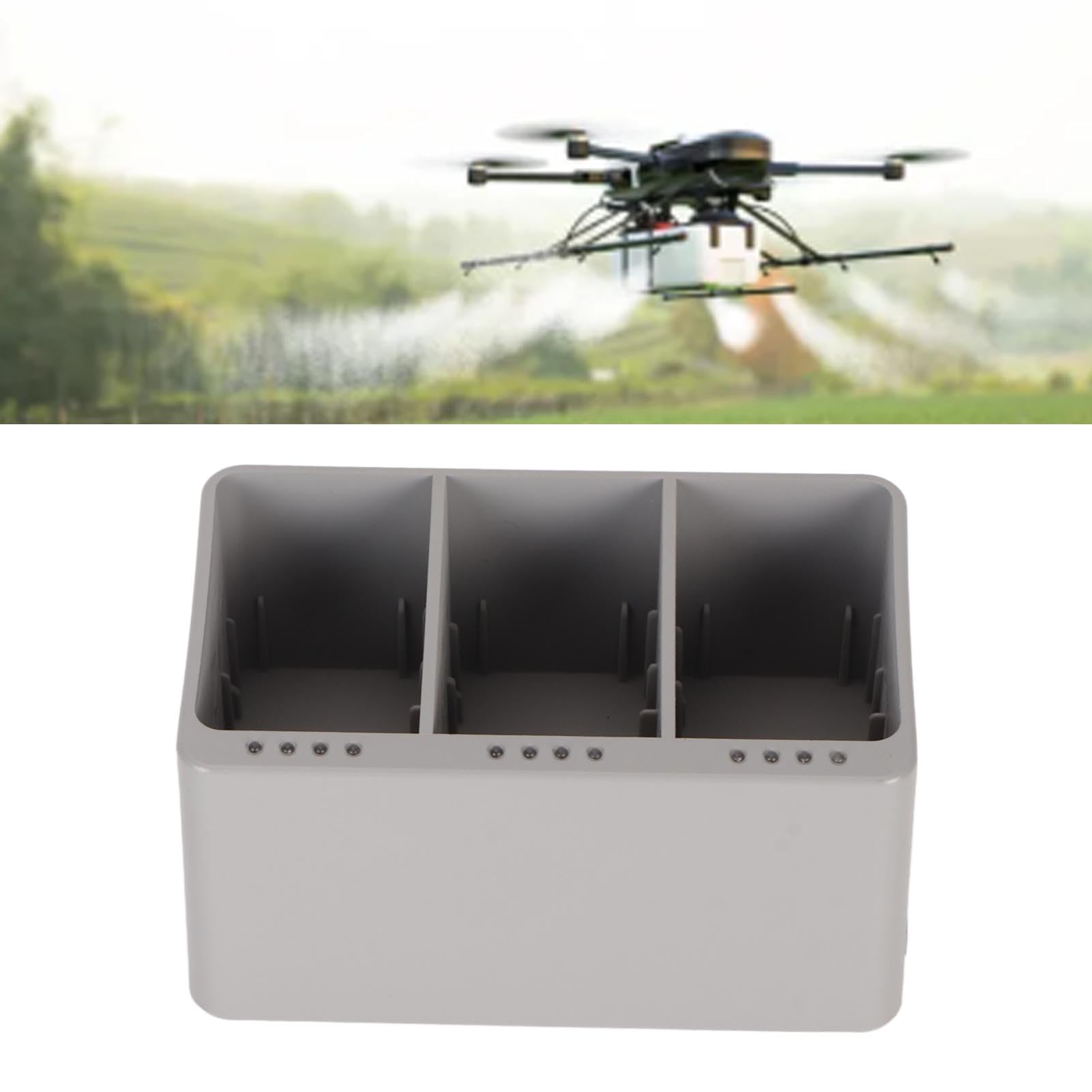 Goshyda Hub de Carga de Batería de Dron Simultáneo de 3 Baterías, Cargador Rápido para Mini 3 Mini Pro, Chip Inteligente PD de 30 W con Protección contra Sobretensión, Almacenamiento de Batería USB C