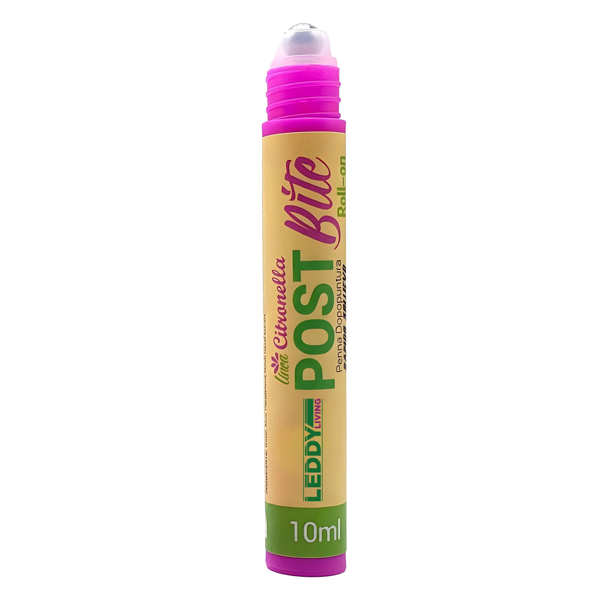 Penna Roll-On Dopopuntura Naturale - Sollievo Immediato da Prurito e Rossore per Punture di Zanzare, Vespe, Api, Zecche, Pulci, Meduse - Aloe, Menta e Citronella (10 ML)