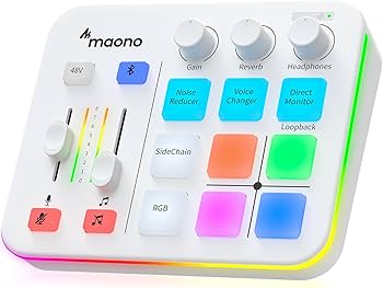 Amazon.co.jp: MAONO ゲーミングオーディオミキサー オーディオ
