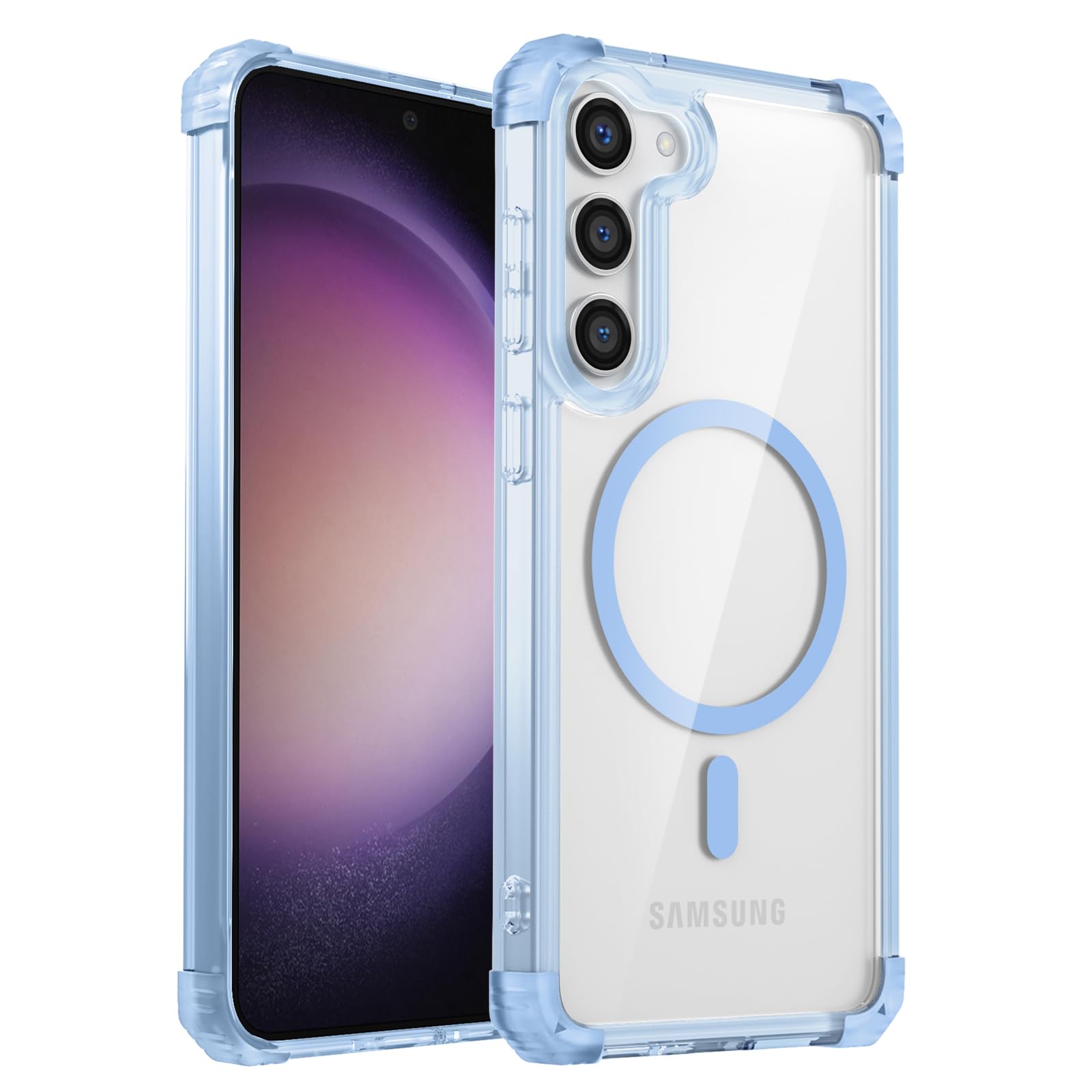 Funda magnética Samsung Galaxy S23 Plus delgada y transparente 8