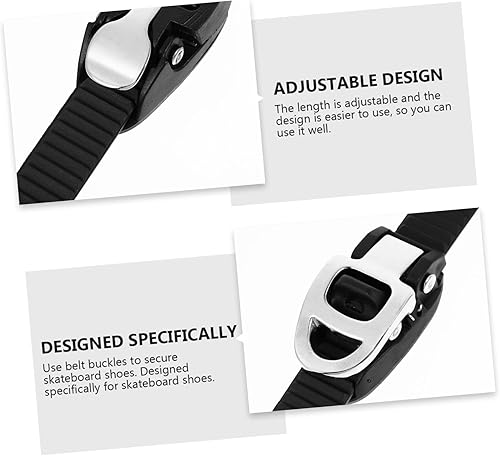 Miniatura 3 de VANZACK 2 correas de patinaje para niñas y niños, accesorios para niñas, correa de patinaje, zapatos de patinaje de energía, ajustables, patines de