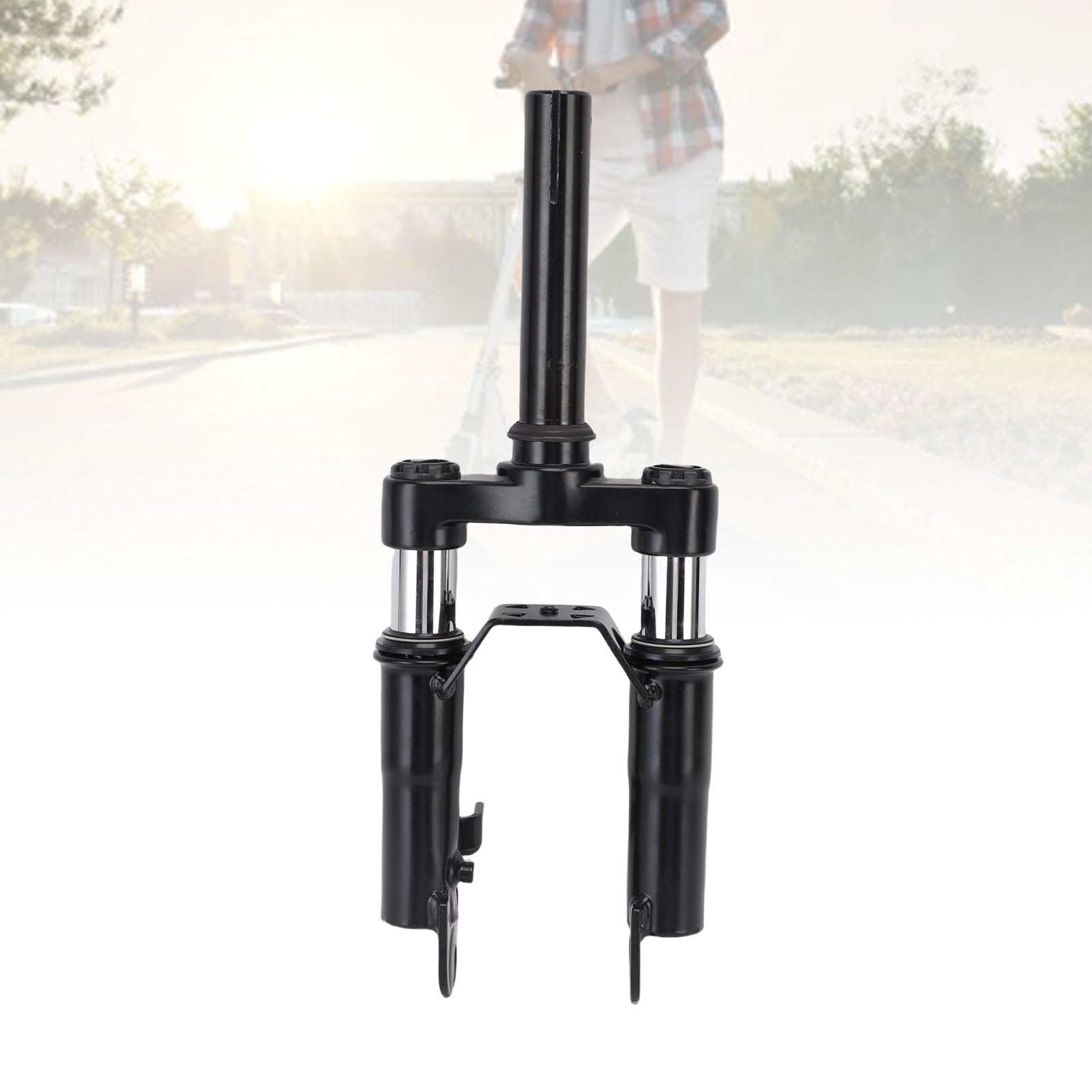 Alomejor Kit de Suspensión Delantera del Scooter Eléctrico G30, Horquilla de Absorción de Choque de Aleación de Aluminio y Soporte de Pie