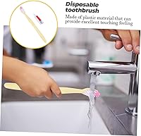 Vista 9 de 100pcs cepillo de dientes desechable cepillo de dientes manual viaje hotel cepillo de dientes viaje cepillo de dientes envuelto individualmente