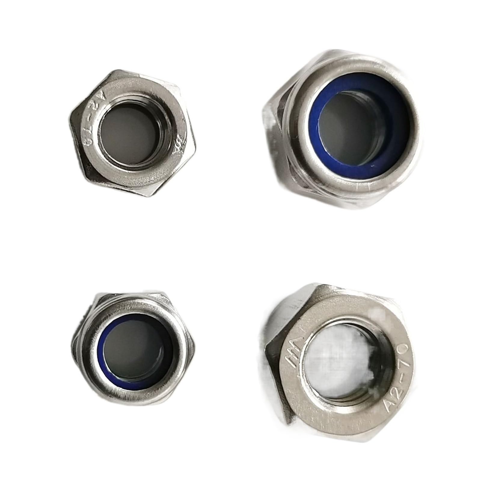M10 M12 M14 M16 M18 M20 M24 M27 M30 Acero inoxidable 304 Tuerca de bloqueo de inserción de nylon hexagonal Tuerca de bloqueo hexagonal autoblocante (Color : M30-5 pcs)