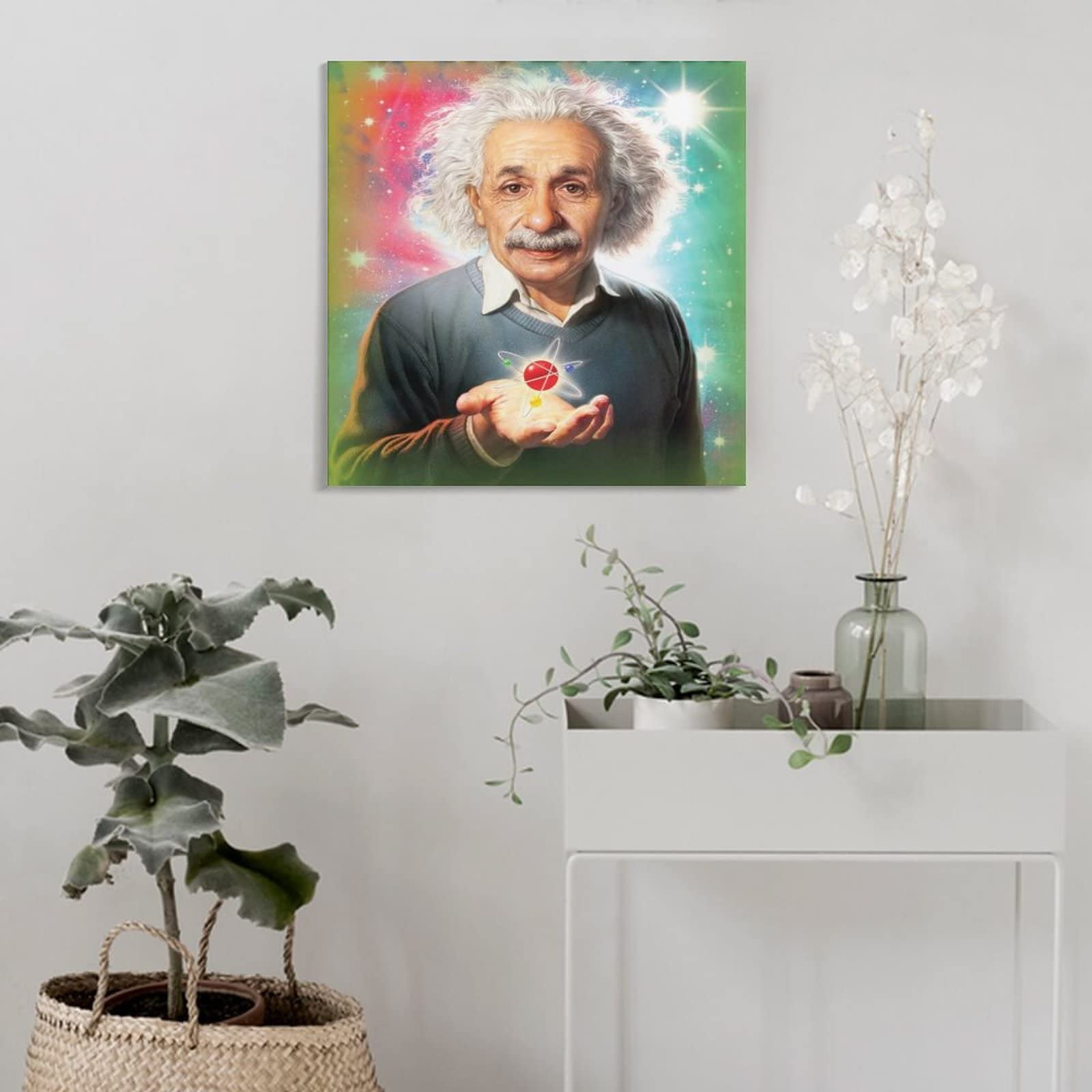 アインシュタイン　ポスター　木製パネル加工新品 Amazon.co.jp: アルベルト・アインシュタイン偉大な科学者たちポスター
