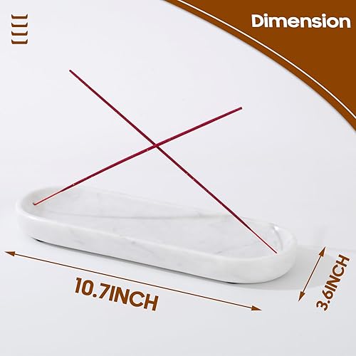 Miniatura 2 de Soporte para incienso, quemador de incienso de mármol natural, soporte para barra de incienso para meditación, soporte para palitos de insencia,