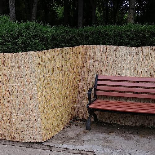 Persiana enrollable de bambú a prueba de polvo para frenar el viento en el jardín 2