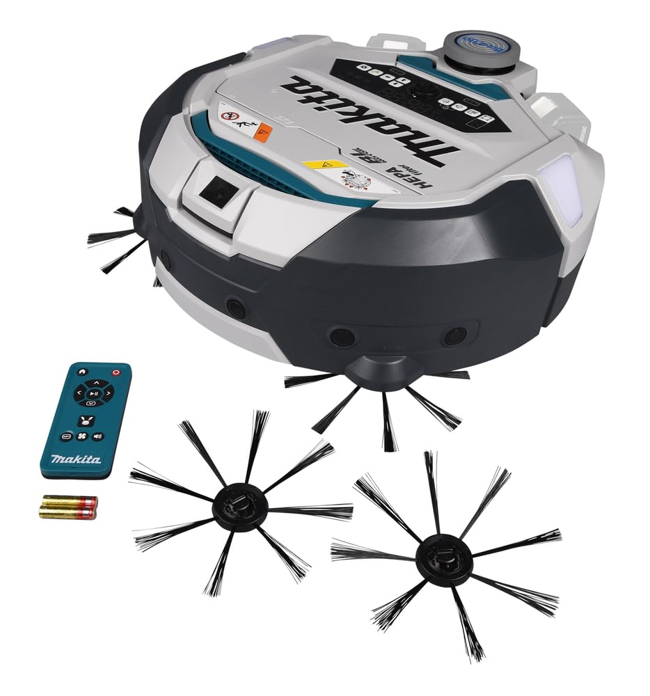 Makita Bezprzewodowy Robot Czyszczący, Biały/Czarny