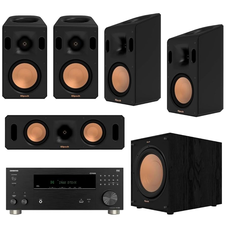 Amazon.com: Klipsch Reference Cinema System, Black, Bundle