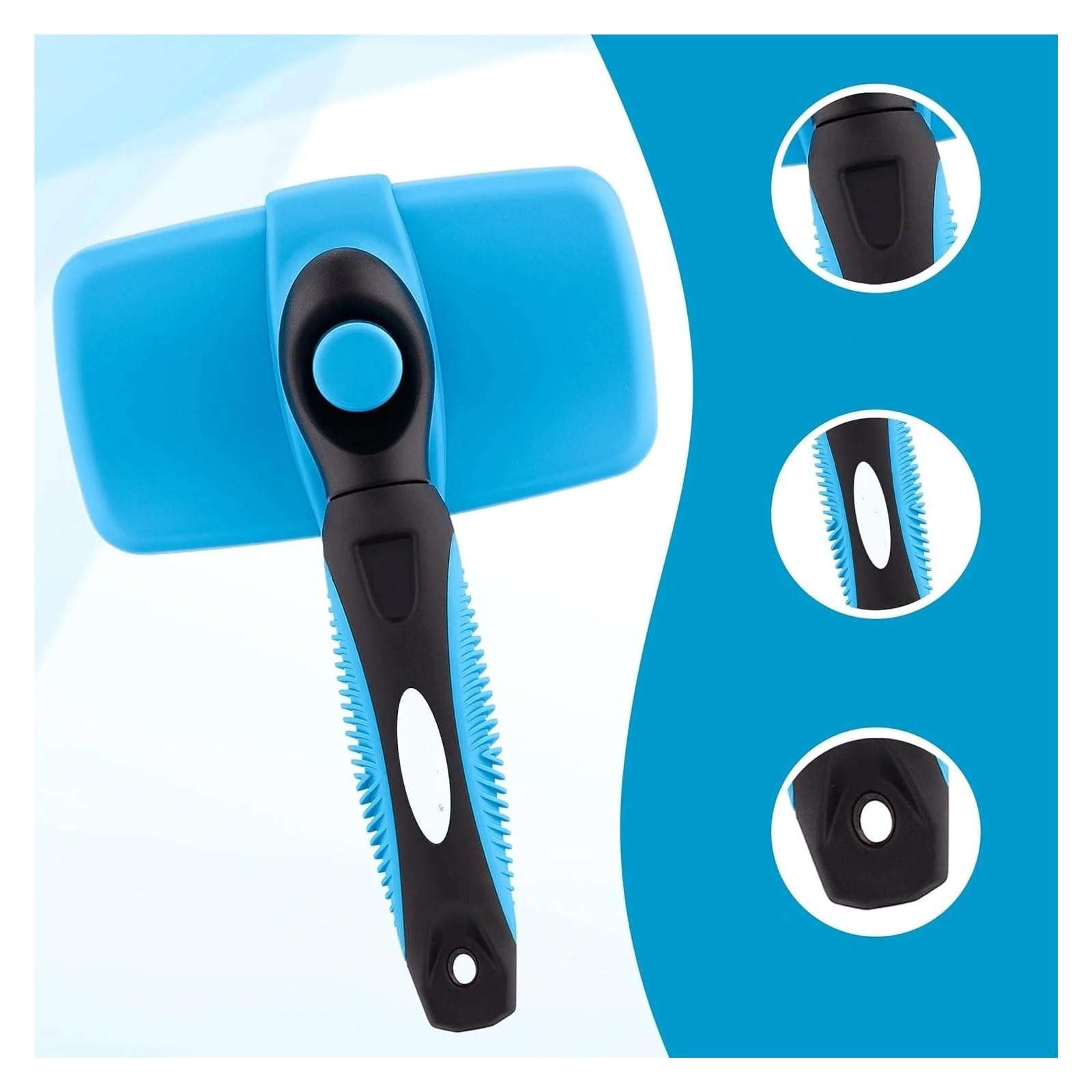 Compatibile con lo strumento for eliminare i peli del pettine spazzola for capelli di gatto toelettatura animali domestici(Blue)