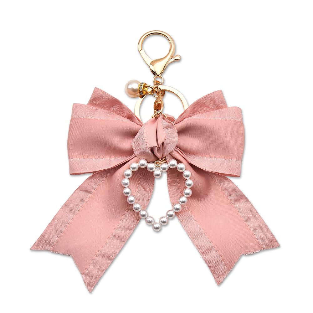 YangQian Bow Keychain Charm for Bag Purse Backpack Charm Keychain for Women Girls Bowknot Charm Keychain Accessories for Car Handbag