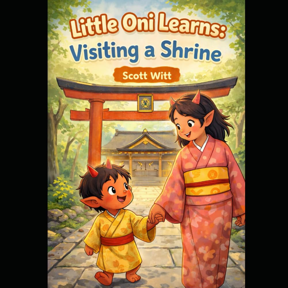 Little Oni Learns: Visiting a Shrine