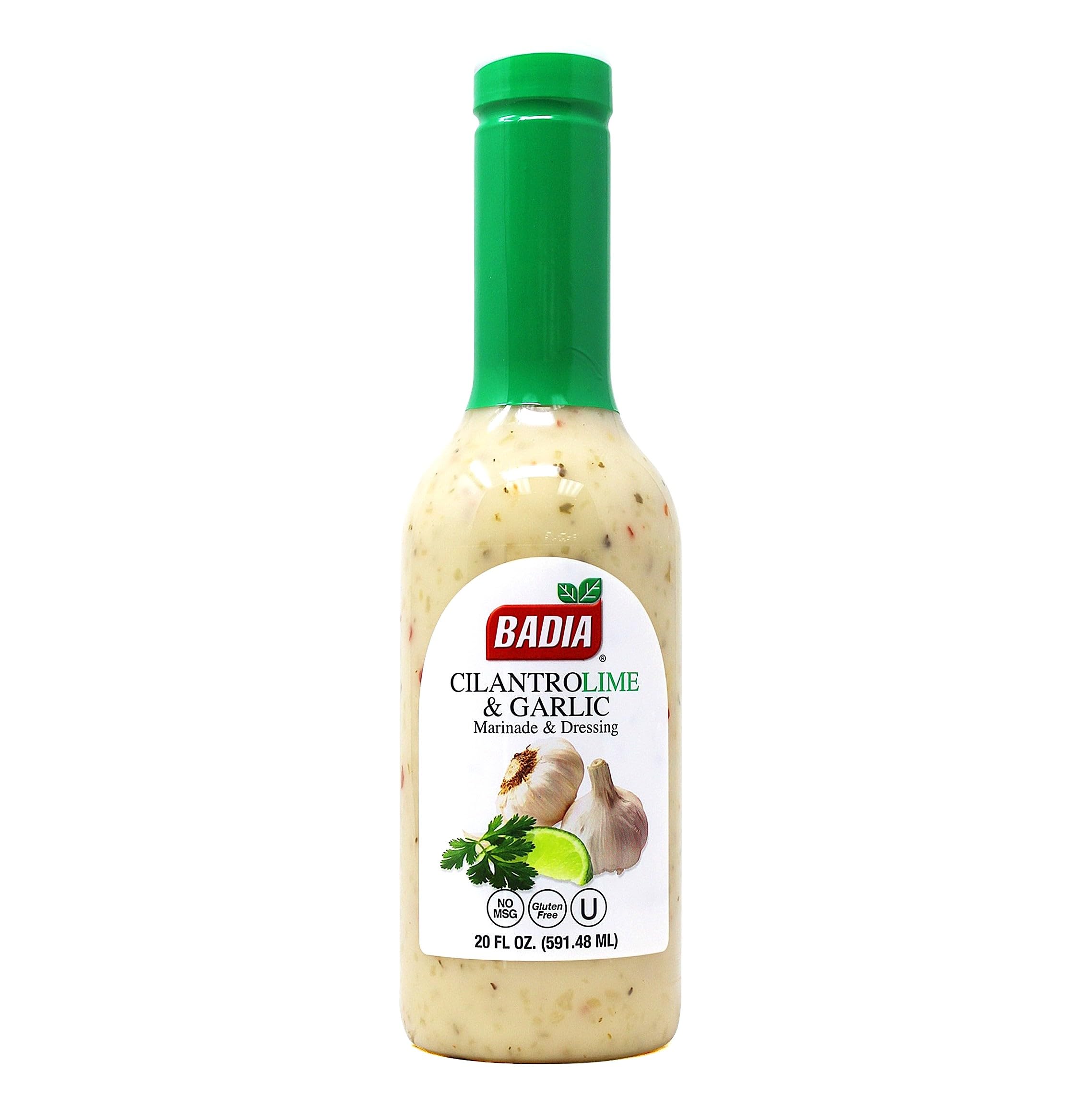 Cilantro Lime & Garlic Marinade and Dressing 20 fl oz – Fresh Cilantro, Zesty Lime & Robust Garlic, Gluten Free