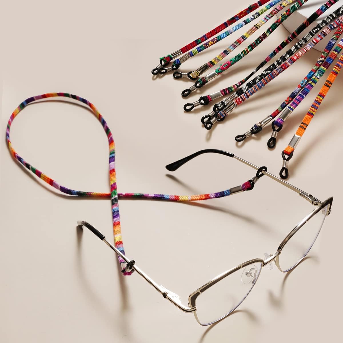Colorful Cotton Eyeglasses Chain Reading Glasses Chain 1 image 2