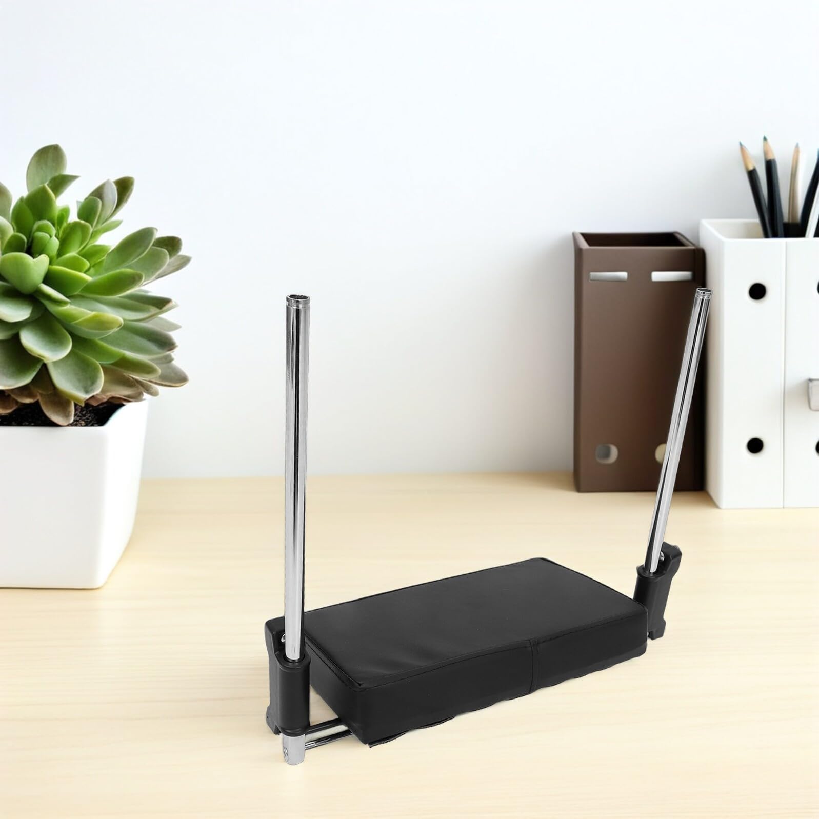 Bürostuhl Fußstütze Gepolstert Weich Schwarz Fußpolster für Liegesessel Gaming Stuhl Tragbare Beinauflage fürs Homeoffice und Wohnzimmer