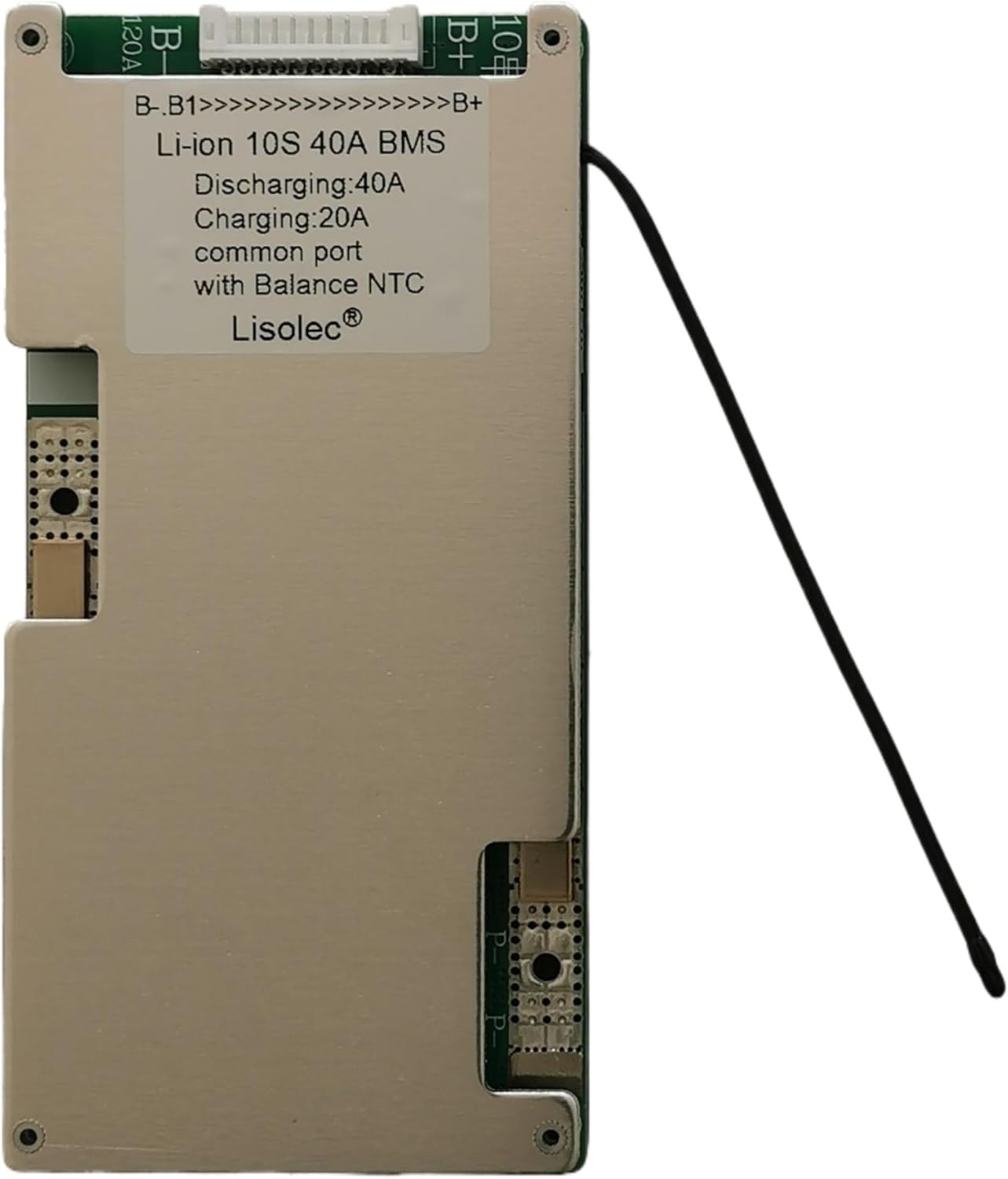 10S BMS 36V 60A Lithium Li Ion Balanced Board 40A 50A80A 100A Discharging NTC Temperature Sensor 42V Charging E-bike Scooter PCB(120A Common Port NTC)