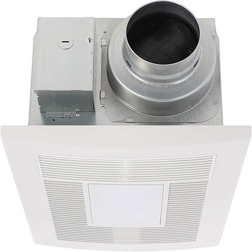 Panasonic WhisperWarm FV-0511VHL1 - Ventilador de techo para baño con luz LED y calentador, 50-80-110 CFM