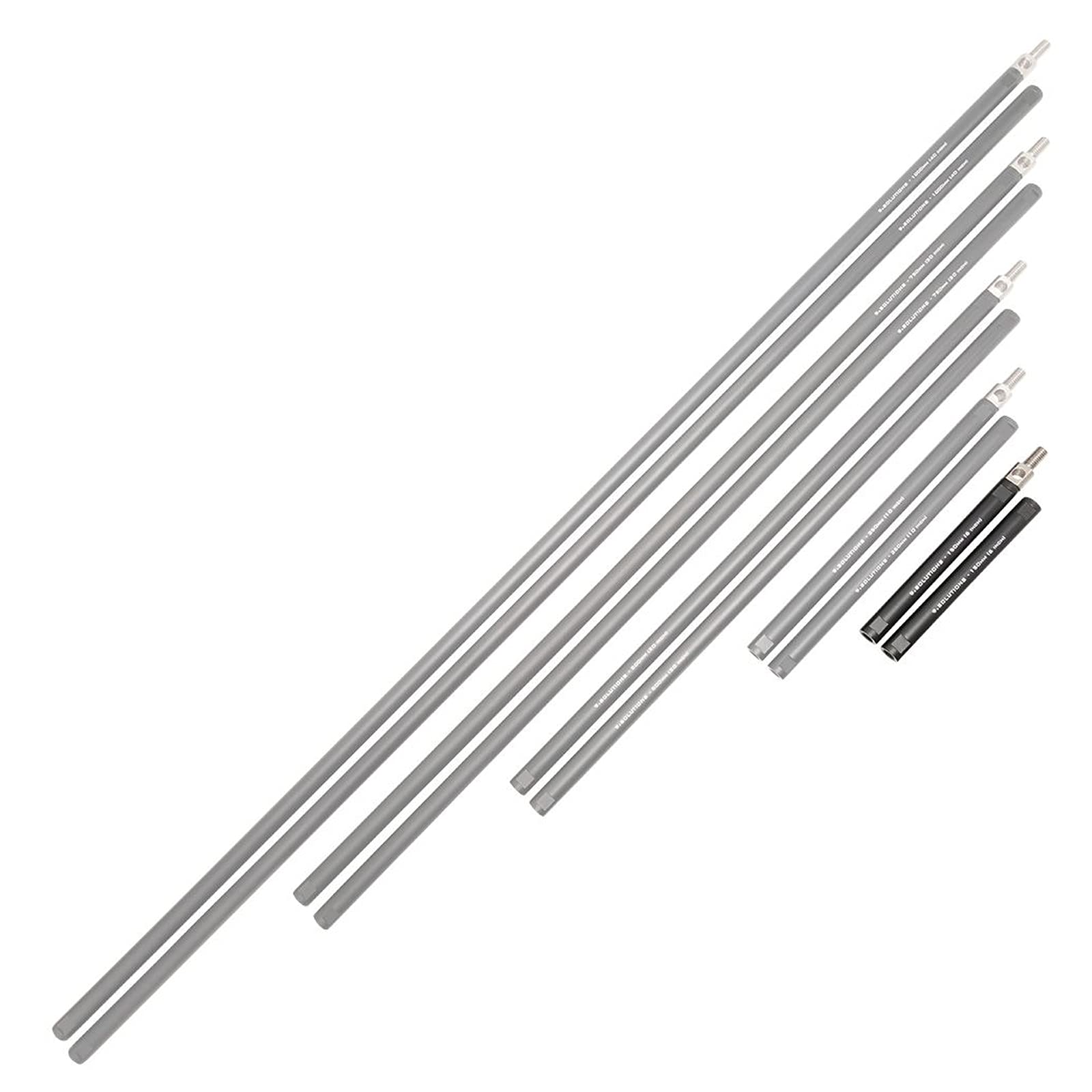 9.Solutions 5/8" Rod Set (150mm), Anodized Aluminum, 9.VBROD5, 6" x diameter 0.625" - Image 2