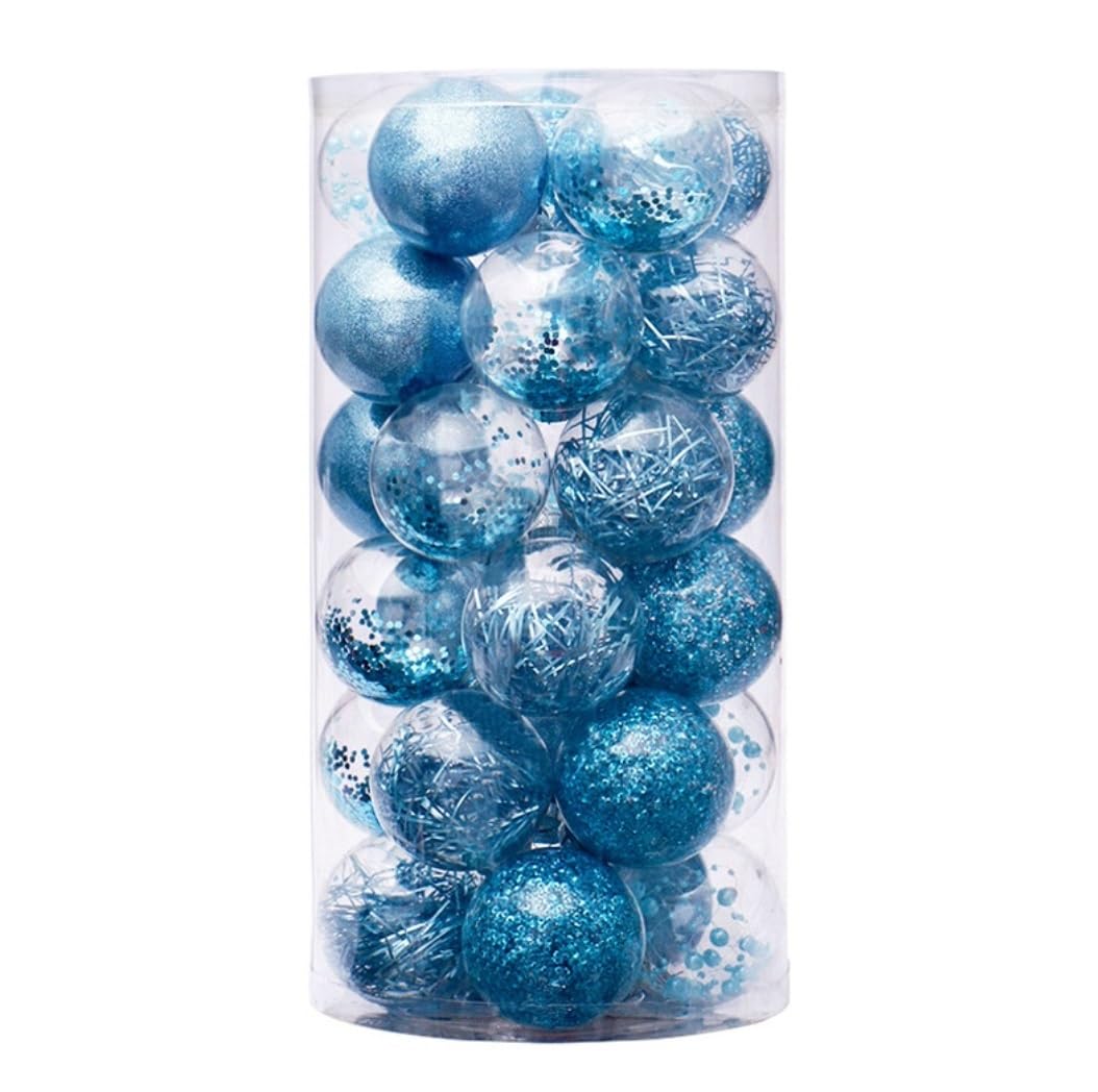 Bolas de Navidad Bolas para Arbol de Navidad 24 Uds. Bolas De Navidad De 2,36 Pulgadas, Adornos Navideños, Bolas De Navidad Inastillables Para Decoración Para Fiesta De Boda Y Vacaciones Arboles de Na