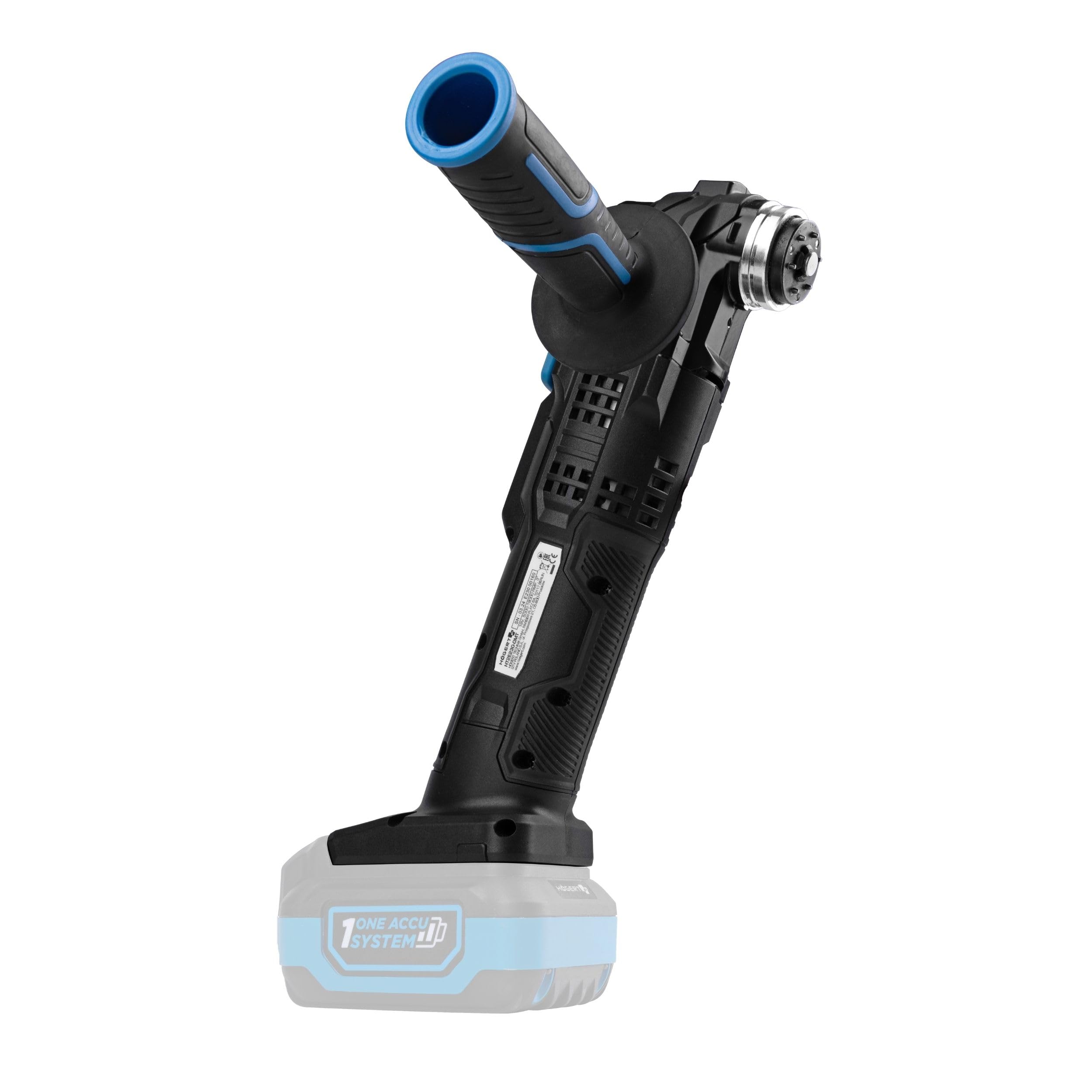 HÖGERT TECHNIK Herramienta Multifunción a Batería 18V OneAccuSystem, 5000-19000 RPM, oscilación 3°, LED, velocidad variable, softgrip, con accesorios, sin batería