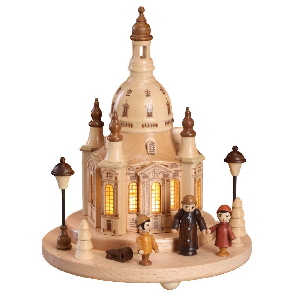Maison de lumière église de Notre Dame en bois le cadeau de Noël traditionnel idéal