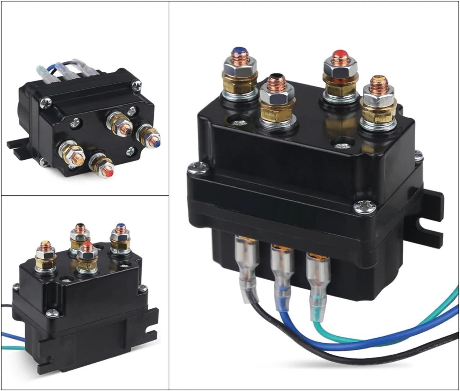 Winch Remote Contactor 12V 250A Winch Control Solenoid Relay Twin Wireless Remote Kit(CZ351)