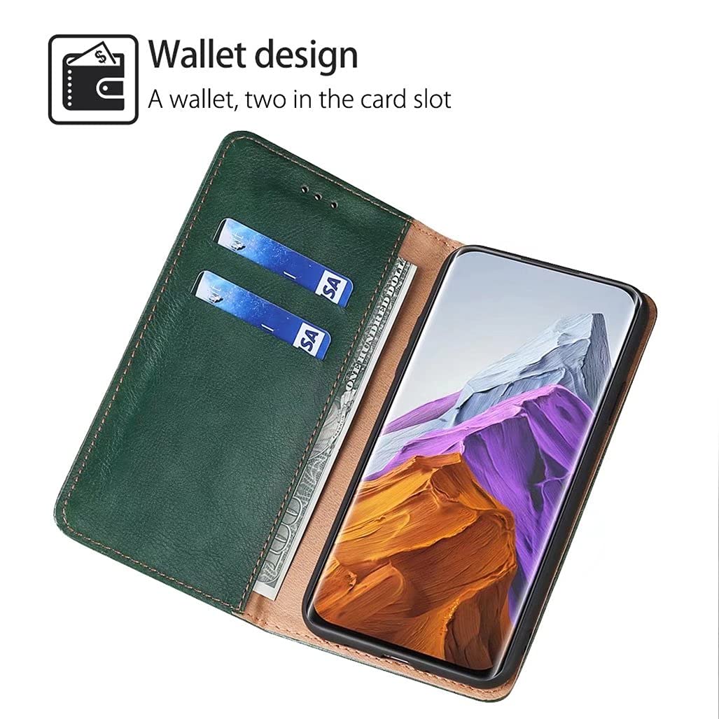 Custodia Portafoglio Per Nokia C12 In Pelle PU Retrò Con Supporto E Slot Carte, Nero