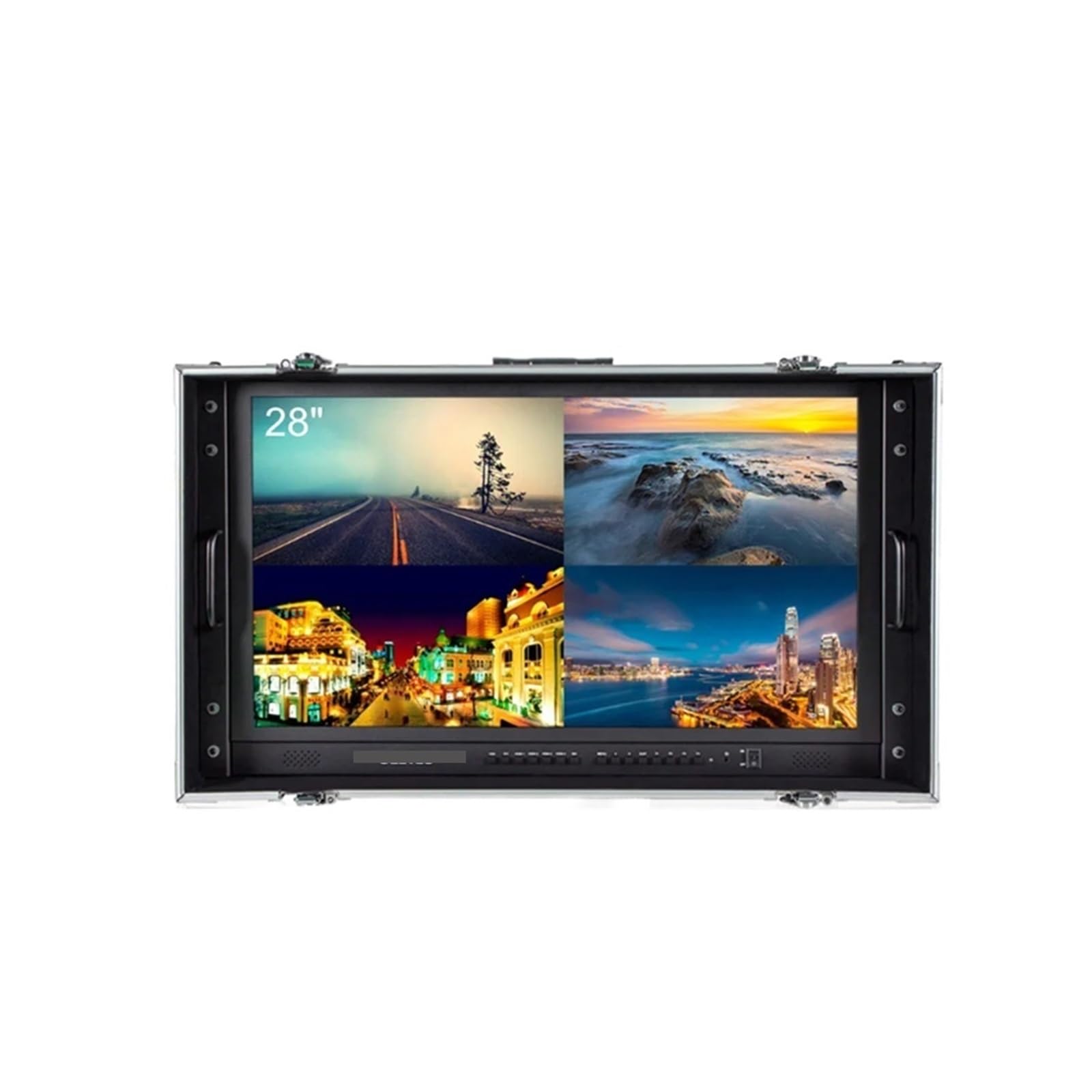 Monitor Terenowy, 28-calowy podręczny monitor 4K 4K280-9HSD-CO Monitor reżyserski Ultra-HD 3840x2160 z walizką do tworzenia filmów wideo