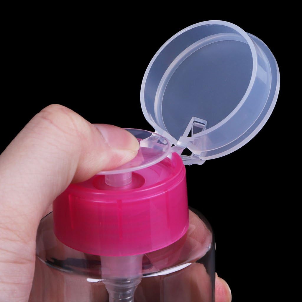 160ml Empty Dispenser Liquid Gel Polish Remover Clean Bottle For Nail Art Small Travel Bottles, Pink