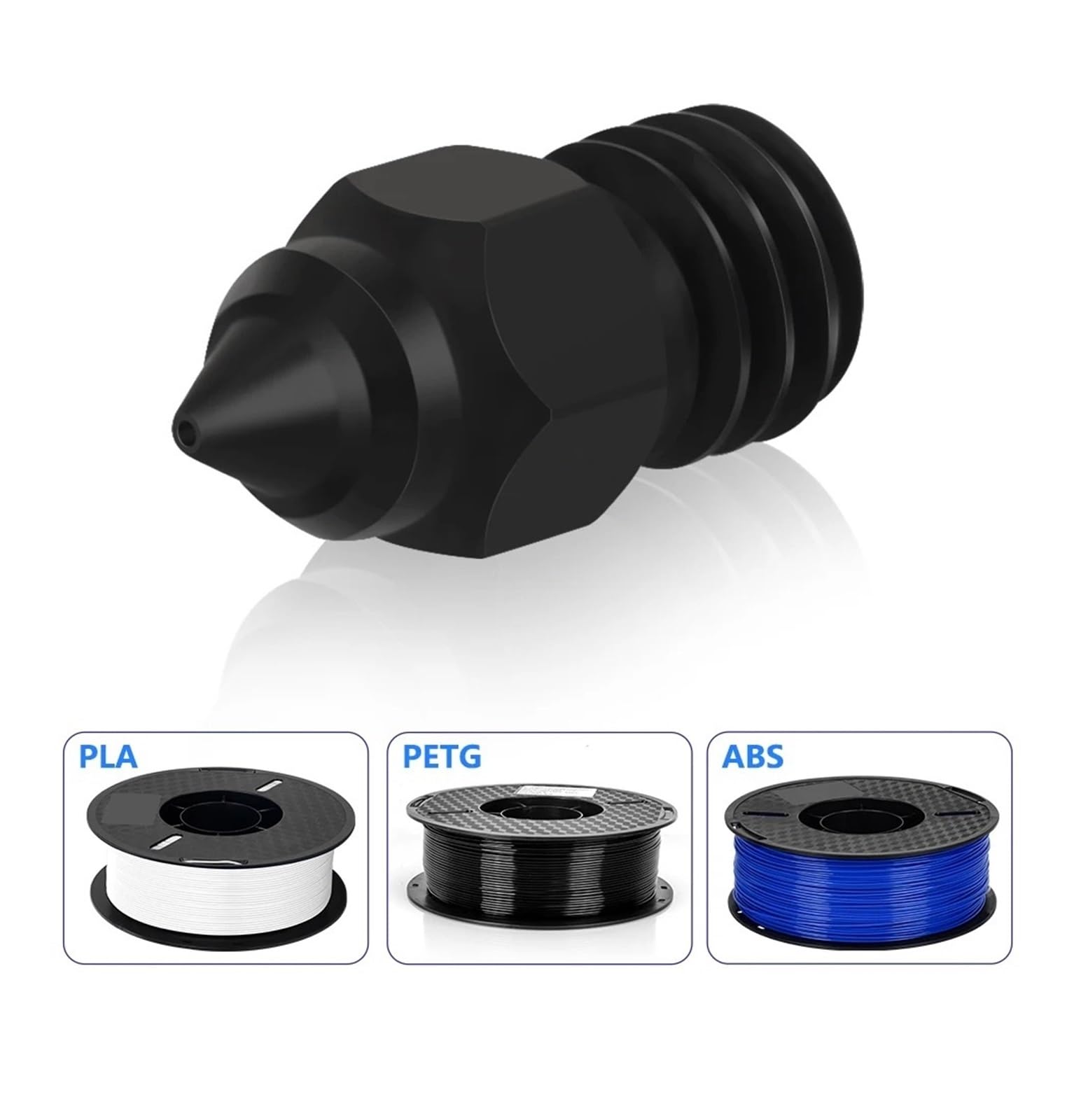 Ugello MK8 for CR-6 SE CR6 SE/ CR5 PRO/Ender 3 S1 Pro/ CR10 V2/ Ender5 Pro /5 Plus 0.2 .4 .6 .8mm(10 pcs,0.6mm)