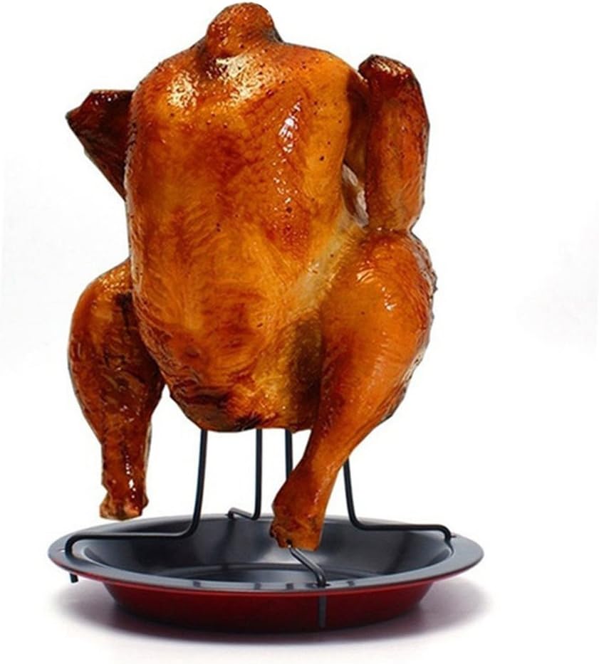 Non Stick Vertica Chicken Roaster Stand BBQ Chicken Grilling Rack Chicken Grill Stand
