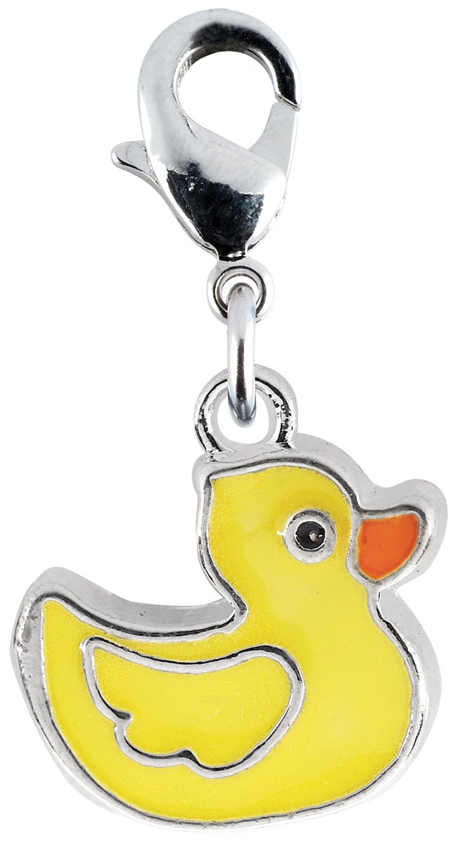 Janlynn Charmtastic Metal Clip-On Charms 1/Pkg-Rubber Ducky