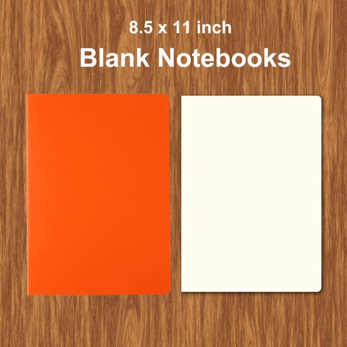 24 Pack 8.5x11 inch Large Blank Unlined Notebook Journals